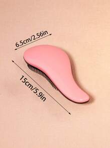1pc Hair Detangling Comb, PP Material Simple Solid Color Hairbrush, Suitable For Wet And Dry Hair Comb, Hairbrush, Comb, Hair Tools, Hair Products And Accessories, Suitable For Hair Salon Beauty Travel Essentials