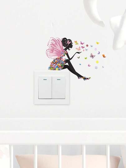 4 قطع ملصقات مفتاح زهور طبيعية لديكور غرفة المعيشة والمدخل، ملصقات جدار DIY للمفتاح، طباعة زهور على ملصقات الجدار للغرفة والمعيشة، ملصقات ديكور المنزل، ملصقات حائط فينيل للديكور الربيعي لتجديد منزلك، هدايا ملصقات ديكور الجدران لأعياد الميلاد والتخرج