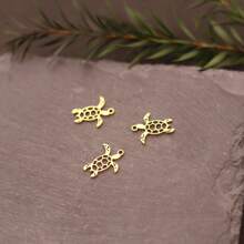 Lote de 3 encantos de línea artística de señora para DIY artes manuales - borlas, aretes, collares, joyería con colgante de acero inoxidable en forma de hongo