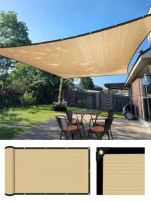 DELLNA 1 panneau de bâche d'ombrage premium résistante aux UV - couverture de plante d'extérieur et tissu de protection solaire respirant, matériau en polyéthylène haute résistance avec bords renforcés - usage multiple pour jardins, patios, cours et auvents