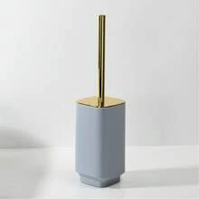 Juego de 6/4 piezas de accesorios de baño chapados en oro, reutilizables, que incluyen papelera, soporte para cepillo de inodoro, soporte para cepillo de dientes, vaso para enjuague bucal, jabonera, botella de jabón, decoración de otoño, regalo de inauguración de la casa, organizador de baño Accesorios de vuelta al colegio