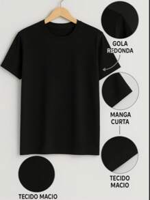 Camiseta Algodão Unissex Estampa I Am Rock Star 053 Blusa Manga Curta Gola Redonda Feminina Masculina Despojada
