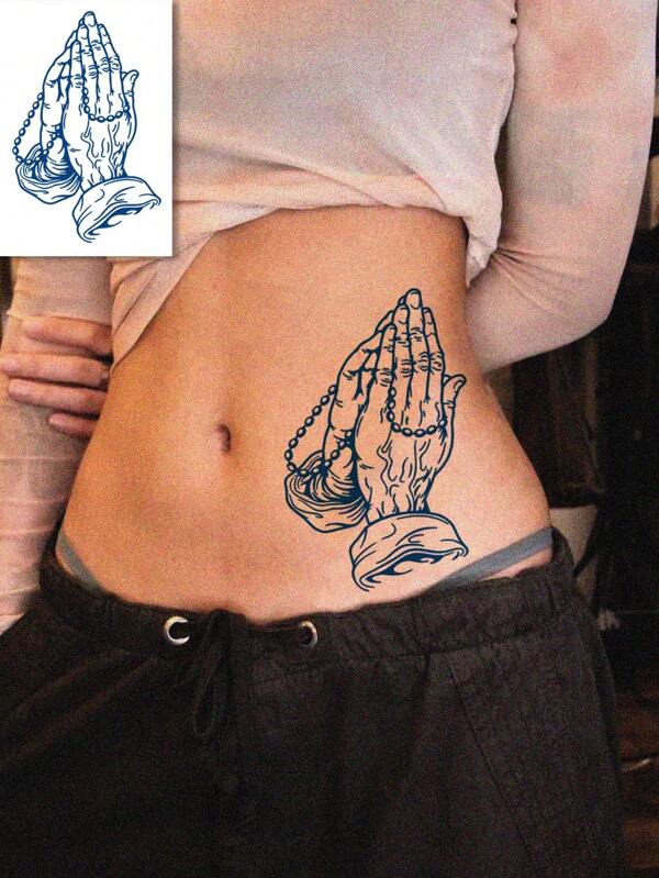 1 adesivo de tatuagem temporária de ervas, tatuagem corporal semipermanente à prova d'água e suor, tatuagem falsa descartável sexy e moderna, arte corporal dura 2 semanas, adequada para homens e mulheres, pode cobrir cicatrizes, aplicar na perna, costas, peito, cintura, tornozelo, braço e clavícula, dura de 7 a 14 dias