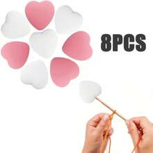 6-16pcs Silicone Heart-Shaped Knitting Needle Protectors, Knitting Accessories And Supplies For Beginners, DIY Crafts, Knitting And Crochet Tools, Needle Tip Covers In Lavender Purple, White, Grass Green, Cream, Rose Pink, Turquoise Blue - Multicolor - View 30