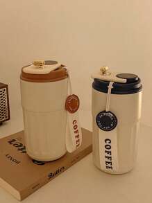 Premium 450ml Kaffeebecher, Edelstahl, farbiger Becher, Reisebecher, vakuumisolierte Flasche, Tasse, Behälter für heiße und kalte Getränke. Geeignet für Reisen, Outdoor-Sport, Nachmittagstee, Geschenke, isolierte Tassen für Herren und Damen, Schulanfang, Mitarbeitergeschenke, Ostern, Haushaltswaren und Sommergetränke wie Milch, Saft und Tee. (Der Becher ist nicht in der Schulterbeutel enthalten)