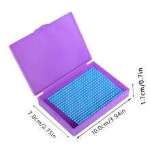 1 set Bandejas de clasificación de cuentas de plástico, bandeja para pintura de diamantes, accesorios de placa de cuentas para pintura de diamantes DIY, herramientas para pintura de diamantes