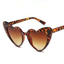1pc Fashionable Funny Pet Heart Decorated Glasses