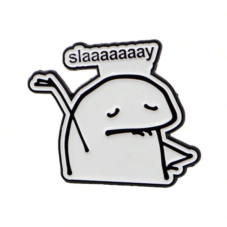 1 件西班牙格言珐琅胸针，独特的翻领别针徽章 - 可爱的包袋和服装配饰学校办公室配饰衬衫夹克珠宝圣诞节万圣节衣服别针有趣可爱的教师礼物 - 黑色 - 查看 1