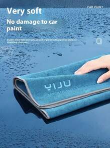 1pc High-Quality Soft Car Wash Towel, Absorbent Auto Cleaning Cloth, Suitable For Car Interior Detailing, No Lint