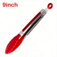 600ºF Heat Resistant Kitchen Tongs, Premium Locking Cooking Tongs With Silicone Tips, Non-Slip Food Tongs For Cooking, Non-Stick, Heavy Duty Stainless Steel Handle, Set Of 3-7" 9" And 12" - Multicolor - View 13