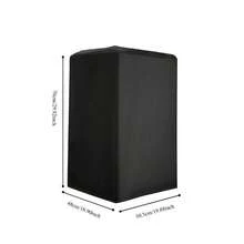 Durable Black 210D Oxford Fabric Speaker Covers – Waterproof And Dustproof, Multi-Size Compatible For Home Cinema And Outdoor Audio Systems. Suitable For Outdoor Speakers And Garden/Courtyard Speaker Enclosures.