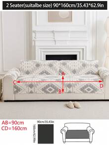 1件装四季通用沙发垫套，加厚保暖绒面沙发垫，现代简约防滑沙发套，防尘可水洗，柔软舒适，不易褪色，宠物友好，适用于L型沙发和1/2/3/4人座沙发，适合卧室、办公室、客厅等场所。