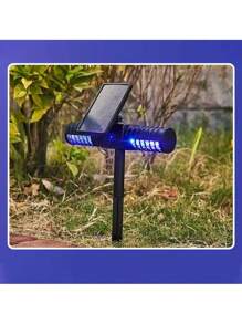 3pcs Solar Powered Mosquito Killer Lamp, Outdoor Waterproof Courtyard Lamp - Ground Inserted Lawn Lamp, Mosquito Repellent Lamp, Automatic Sensing Lighting, Garden Camping Mosquito Prevention