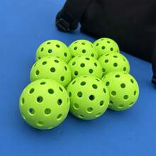 6pcs 40 Holes Pickleball, Great Bounce, Outdoor Sports, Compatible With All Types Of Paddles, Suitable For All Ages
