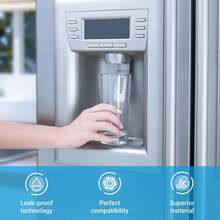 AQUA DA29-00003G Refrigerator Water Filter, Compatible With AquaPure Plus DA29-00003G, DA29-00003B, DA29-00003A, DA97-06317A, HAFCU1/XAA, HAFIN2/EXP - AQF-00003G-3 - View 3