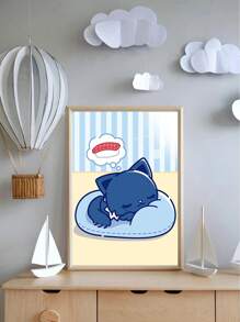 Sanrio 1pc Sanrio Cartoon Wall Arts,Adorozatorumary Poster Nursery,Suitable For Dorm, Apartment, Bedroom, Living Room, Baby Room, Modern Home Decor, No Frame