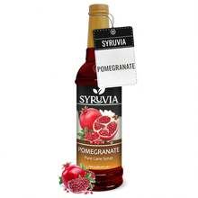 Syruvia Pomegranate Syrup - Premium Flavoring Syrup For Tea, Italian Sodas, Beverages, Desserts, Ice Cream, Cocktails & Mocktails - Kosher, Gluten Free - 25.4 Fl Oz. - 25.4 Fl Oz - View 1