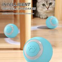 Bola rodante inteligente con gravedad, juguete eléctrico inteligente para mascotas, recargable por USB, juguete interactivo para gatos, disponible en varios colores. Adecuado para gatitos, ayuda a los gatos a aliviar el estrés y el aburrimiento, activa el instinto de caza del gato a través del movimiento. El tamaño del producto se adapta a gatos de diferentes tamaños, los gatos no sienten amenaza y se activa su naturaleza de caza.