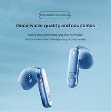 JBL T280TWS X3 无线蓝牙耳机，高质量清晰通话，低延迟游戏模式，IPX4 防水，佩戴舒适，持久续航，蓝色 - 藍色 - 查看 4