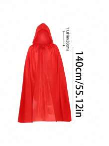 1pc Unisex Hooded Halloween Christmas Cloak Costumes Party Cape,Adult Cosplay Costume For Halloween Christmas Party