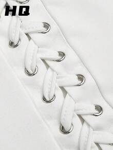 HQ Women's Summer Clothes, Sexy Halter Neck Strappy Belly Button Cardigan Camisole Women's Clothing - White - View 8