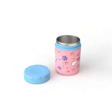 1pc Cute Cartoon Print Stainless Steel Soup Mug