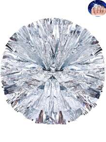 2pcs Football/Basketball Cheerleader Pom Poms, Metal Series Sports Team Activity, Dancing Performance Props, Square Dance Game Props, Dancing And Fan Cheering Props, Suitable For Outdoor Sports Team Performances