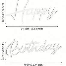 Signature en bois Joyeux Anniversaire, lettre en bois Joyeux Anniversaire Signature Pays ancien Décoration d'anniversaire Fond mural Photo