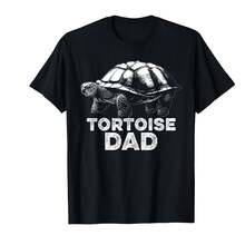 Tortoise Dad Father'S Day Turtle Reptile Men T-Shirt]QwY Teacher Gifts - Black - View 1