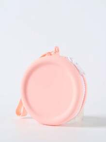 Bolsa de mano portátil de silicona de color caramelo, para llevar auriculares, unidades USB, pequeños artículos diarios, llaves, monedas y talla grande cuando sales