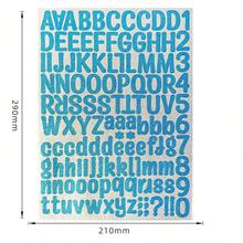 126pcs/Sheet Glitter Gold Letter Stickers, Alphabet Number Stickers Decals For Christmas Gift, DIY Craft, Scrapbooking, Envelope, Cards, Signs Decorations (Capital And Lower-Case Letter) - Multicolor - View 17