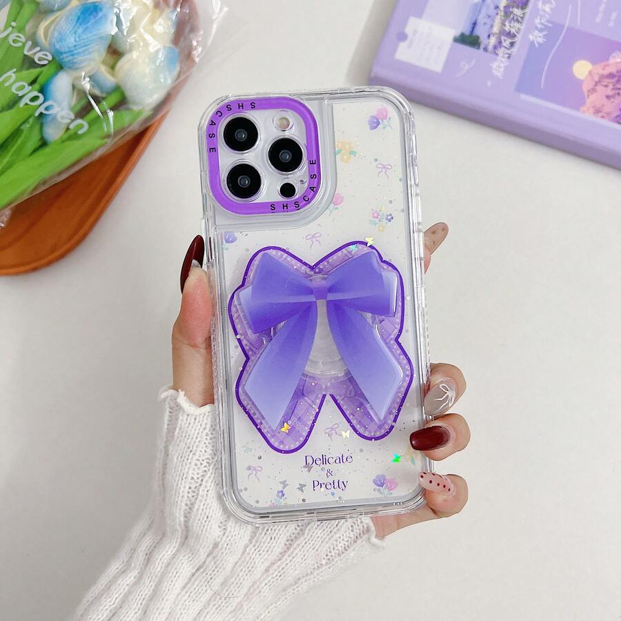 MY020 CASE COVERS WITH BOW AND SHRIMP SHS CASE - Purple - View 1