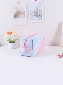 1 Astuccio per matite con motivo a stella in rete a strato singolo, design creativo - pendente con cerniera a forma di stella, borsa per cancelleria per conservazione e organizzazione di cancelleria da desktop in classe, grande capacità e portatile, accessori scolastici essenziali, regalo raffinato per amici, ritorno a scuola, astuccio per matite, custodia per matite, borsa scolastica