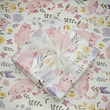 10 Sheets Flower Bush Cat Pattern Gift Wrapping Paper 20''X 14'' | Perfect For Spring And Summer Festival Gifts, Weddings, Birthday Gift Wrapping, Bouquet Packaging, Shoe And Clothing Packaging, Gift Bagfillin