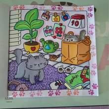 [Healing & Stress Relief] "CAT LIFE" Coloring Book - A Complete Coloring Book About Cats, A Blessing For Cat Lovers And Coloring Enthusiasts, Beginner-Friendly Tracing + Stress-Relieving Doodles, Thick & Non-Bleed Pages, Suitable For Stationery, School Supplies, Great Gift For Girls, Valentine's Day, New Year