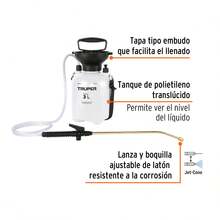Gardener Sprayer Capacities: 7L - 5L - 3L, Truper - 3L - View 2