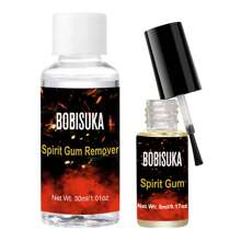BOBISUKA Pegamento Facial y Removedor de Piel - Adhesivo Facial para Maquillaje de Efecto, Halloween, Maquillaje de Escenario, Carnaval, Teatro, Goma de Mascar Profesional, Adhesivo Corporal, Adhesivo Cosmético