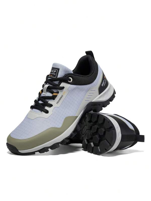 baasploa 1 Pair Of Men's Outdoor Shoes, Waterproof Men's Outdoor Climbing Non-Slip Wear-Resistant Men's Fashion Hiking Shoes Men's Sports Shoes Suitable For Outdoor, Hiking, Climbing, Wading