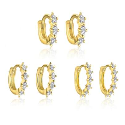 1 Par de Brincos de Argola Oval Cintilante de Zircônia 925 em Prata Esterlina de Luxo para Mulheres, Joias Finas, Presente de Aniversário, Festa, Uso Diário