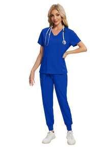 护士制服女医院医生护理裤套装宠物诊所兽医制服美容SPA工作服