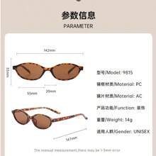 1pc Women's High-Quality Plastic Round Frame Vintage Fashion Fashion Glasses, Smooth Surface, Suitable For Daily Life And Travel In Summer, The Best Choice For Fashion And Comfort-Seeking Women Preppy Style For Back To School Oval Shape