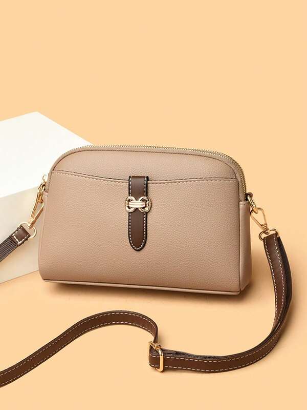 Women's Large Capacity Dual Layer Phone Bag, New Fashion Mom Shoulder/Crossbody Bag