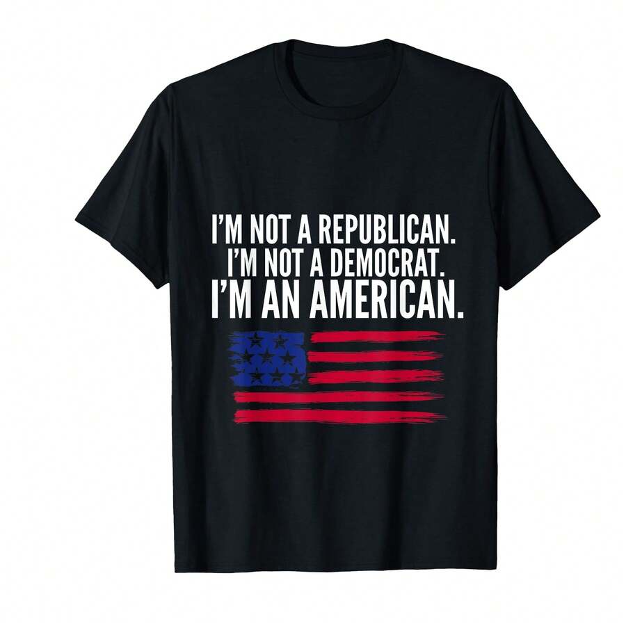 Independent Voter Not Republican, Not Democrat, An T-Shirt?Rav Teacher Gifts - 黑色 - 查看 1
