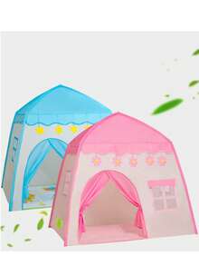 Kids House Design Play Tent - Pink - View 2