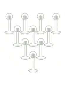 CIZME 16G Lip Labret Medusa Monroe Rings Studs Stainless Steel Tragus Helix Cartilage Earring Stud Rings Piercing Jewelry Bar Length 6mm 8mm 10mm 12mm Mix Color - Lip Rings - View 15