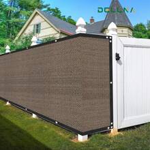 DELLNA Privacy Fence Screen - 5FT/1.5M Heavy Duty Windscreen Mesh With Reinforced Edges - UV Resistant & Weatherproof Shade Cover For Outdoor Patio, Deck, Backyard & Porch - 1 Panel HDPE