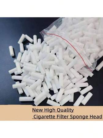 200pcs Handmade Cigarette Sponge Blowing Nozzle Filters - Smoking Accessories, Perfect Cigarette Accessories!