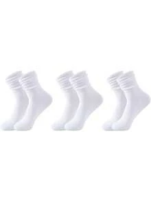 3 Pairs Of Diabetic Socks Non-Binding, Men's And Women's Loose Socks, Wide Top Socks, Breathable, Moisture Absorption, Fall - Multicolor - View 4