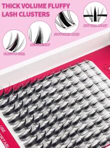 240/180/144Pcs Fairy Lash Clusters 8-18mm Manga Eyelash Clusters D Curl - WideSpan DIY Eyelash Extensions Wet-Look Spiky Anime Lashes Individual Fake Eyelashes Clusters With 0.05mm Ultra-Thin Invisible Lash Band