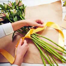 20 Colors Yard Satin Ribbon Rolls, 2/5 Wide 5 Yard/Roll, Ribbon Wrapping Crafts Hair Bows Wedding Party Decoration And More